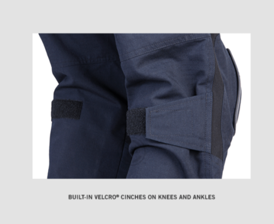 navy blue combat pants with knee pads